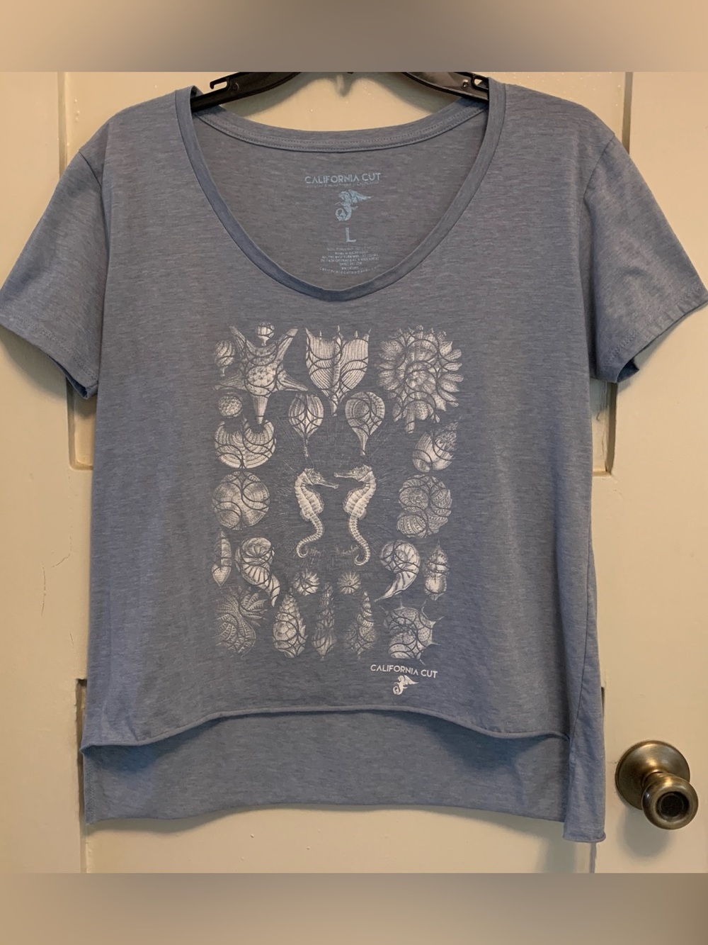 California Cut Designed And Hand Printed In California Soft Lightweight T-shirt